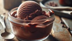 Helado de chocolate con chile y canela