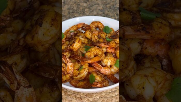 super quick air fryer shrimp recipe😊 #lunch #airfryer #shrimp #easyrecipe #lunchideas #dinner