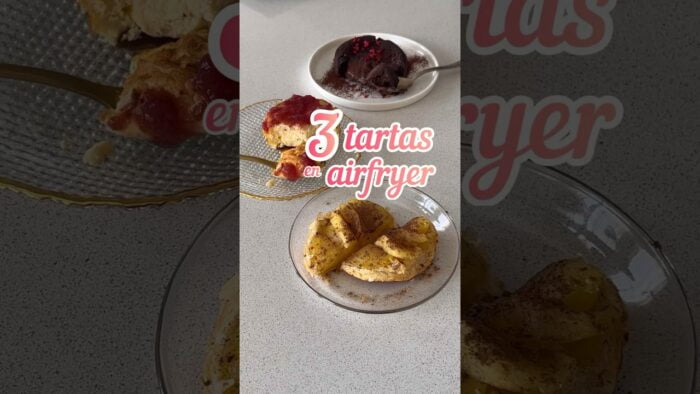 3 tartas clásicas en airfryer