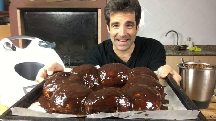 5  Receta Roscón de Reyes con glaseado espejo de chocolate en Thermomix con Fernando