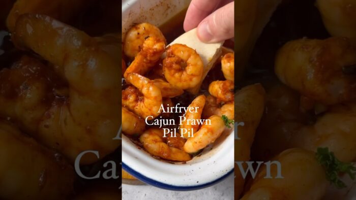 Air Fryer Cajun Prawn Pil Pil 🍤 #airfryer #airfryerrecipes #shorts #recipe #recipes #foodie