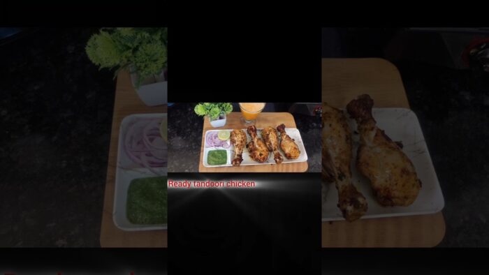 Air fryer tandoori chicken recipe #ytshorts #shorts #tandoorichicken @Mayrakisecretrasoi