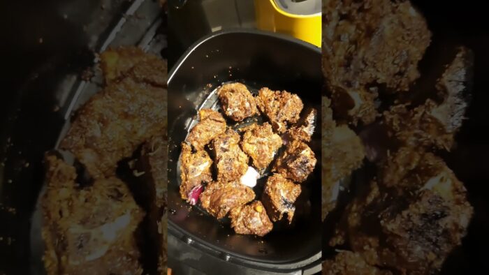 Airfryer recipe: Air fried Beef #airfryer #beef #healthymeals #friedbeef #chicken