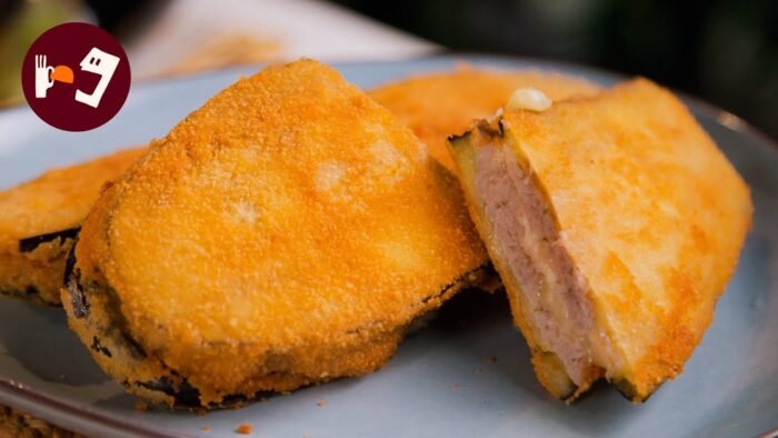 Berenjenas rellenas fritas – Deliciosa receta rápida y fácil de hacer