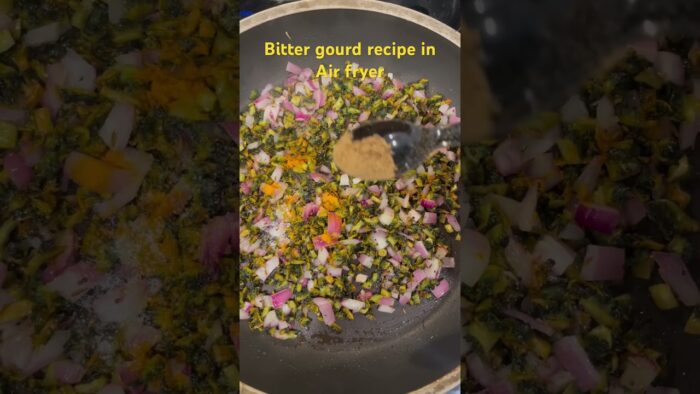 Bitter gourd recipe in Air fryer #shortsfeed #trendingshorts #healthylifestyle #viral #food #foodie