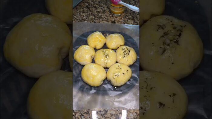 Bollos rellenos en freidora de aire #airfryer #bollos #shorts #food #recetas #panecillos