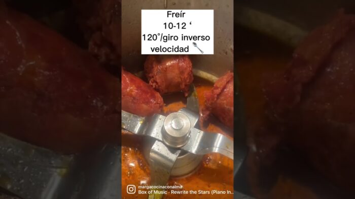 CÓMO FREÍR CHORIZO EN EL #thermomix