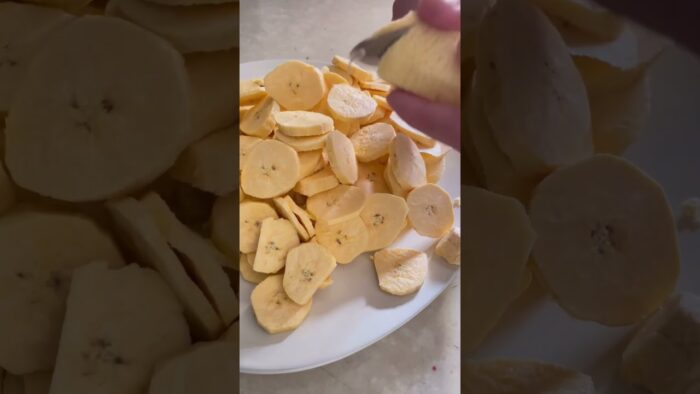 Chips de plátanos en la air fryer. #hacks #cocina #recetas #rd #cocinafacil
