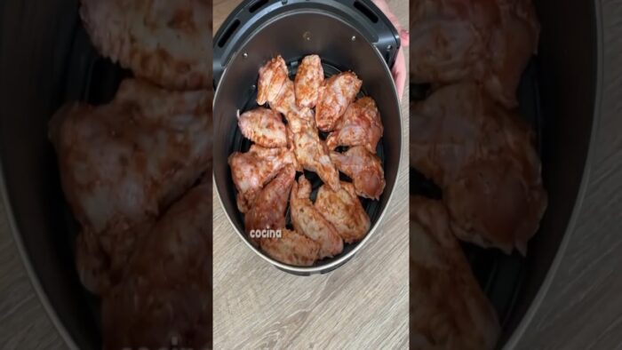 Como hacer ALITAS EN AIRFRYER-recetas caseras #shorts