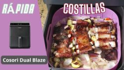 Costillas en freidora de aire Cosori Dual Blaze
