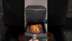 Crujiente  Panceta  de 🐖 Cerdo,así Queda en una Freidora de Aíre
