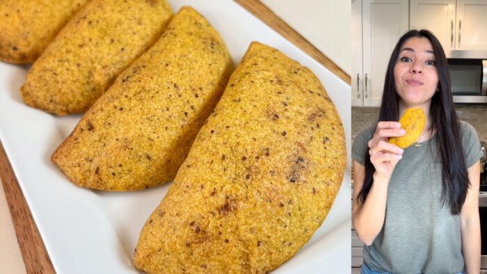 Empanadas fritas de harina PAN en air fryer PERFECTAS sin gluten #recetasaludable
