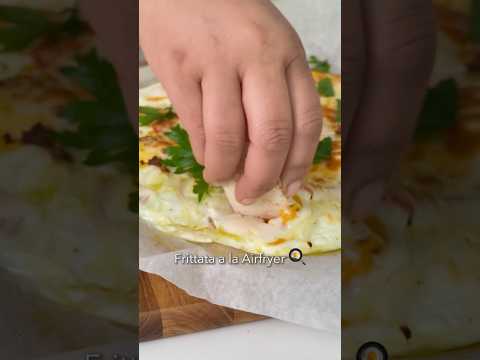 Frittata en la Air Fryer 🍳🍅🌿 Receta de la original en mi blog 📲