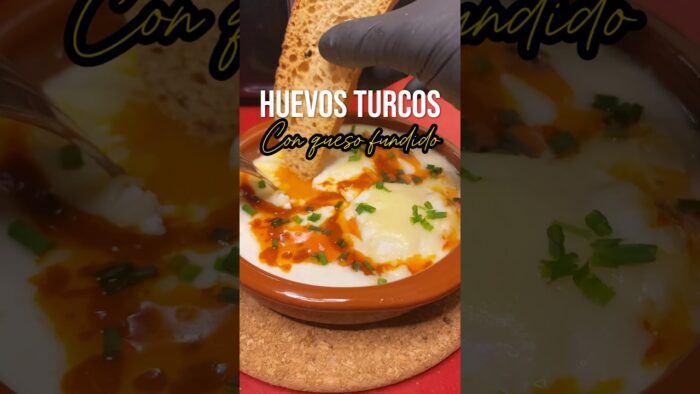 Huevos turcos con queso en #freidoradeaire #airfryer #recetarapida #recetasfaciles #receta #freidora