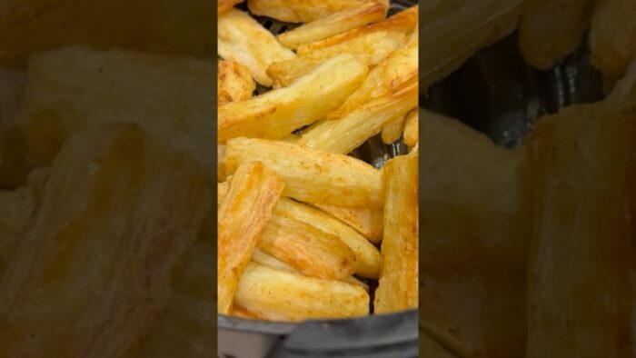 La Mejor Yuca Frita en Freidora de Aire | A LA PLANCHA | #shorts #yuca #airfryer