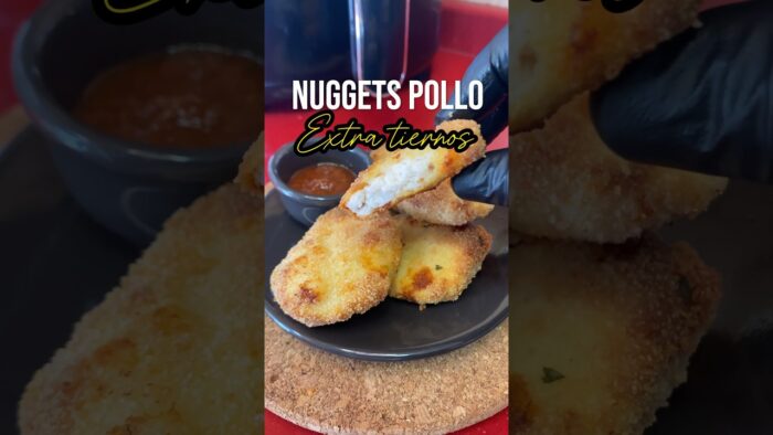 Nuggets de pollo extra tiernos en #airfryer #freidoradeaire #recetarapida #recetasfaciles #recetas