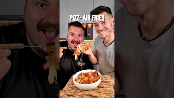 PIZZA AIR FRIES con @LaCocinaDelPirata #receta #recetas #airfryer