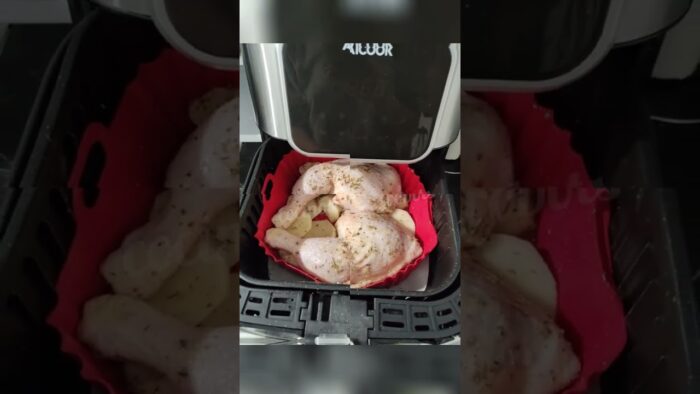 Pollo con patatas en la freidora de aire @aicook