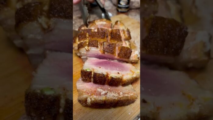 Preparando pork belly en la freidora de aire 🐷😋🍽️ #comida #findesemana #comidadeliciosa #familia