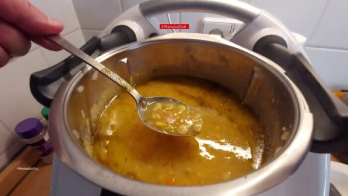 Pyszna zupa grochowa –  Grochówka na rosole z wczoraj. Thermomix.#cooking