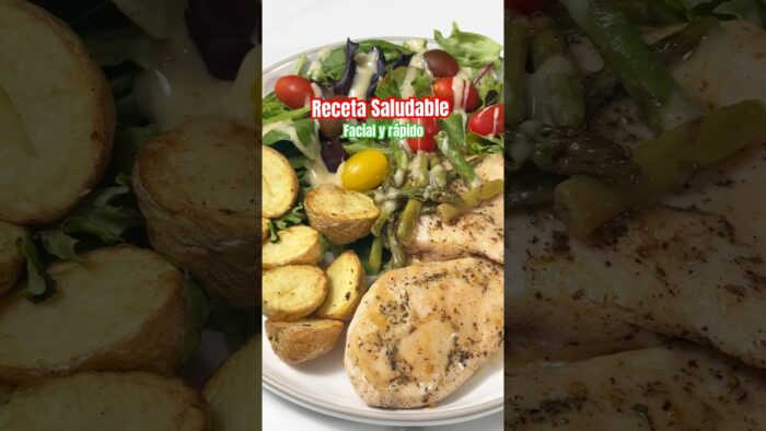 RECETA SALUDABLE FACIL Y RÁPIDO #healthyfood #pollo #airfryer #recetasfaciles #comidarapida #mexico