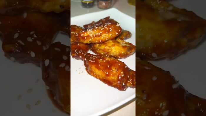 Receta fácil, en freidora con alitas BBQQ #recetas #almuerzo