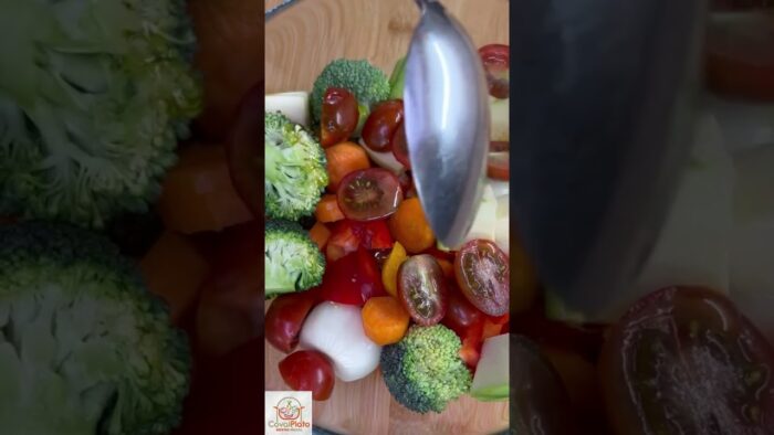 VERDURAS EN LA FREIDORA DE AIRE, ¡¡receta sana y muy rica!! #comidasaludable #verduricas #airfryer