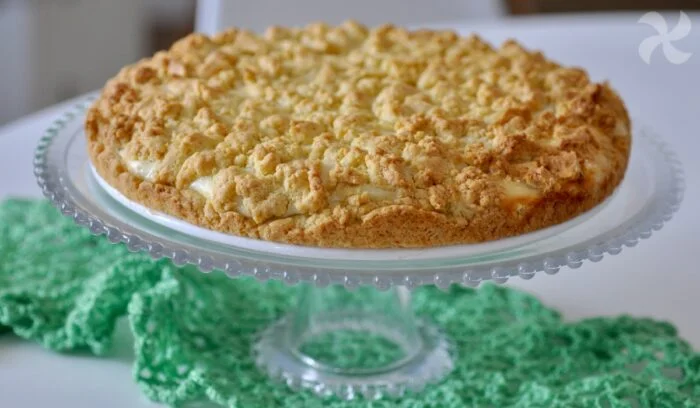 Bizcocho relleno de crema de quesos