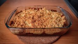 crumble de manzana | postre en freidora de aire