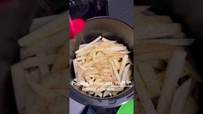 papas a la francesa preparadas en freidora de aire #nutrición