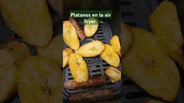 platanos en la freidora de aire super rapido #fryer #airfryer #ninja  #receta
