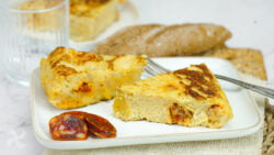 Tortilla de patata con chorizo
