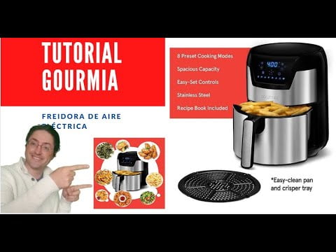 ✅tutorial de como usar una freidora eléctrica air fryer Gourmia ?✅