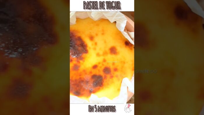 Pastel de YOGUR Sin Azúcar, Sin Trigo en FREIDORA DE AIRE, con 2 YOGURES + 2 HUEVOS💖