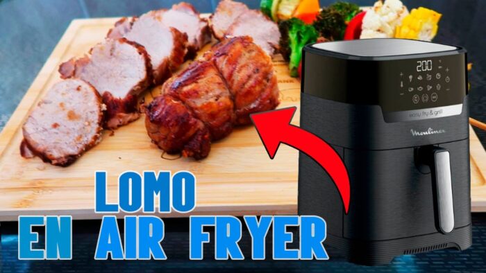 AIR FRYER LOMO  DE CERDO  freidora de aire MODO  GRILL como usar  para carne LA CHEF