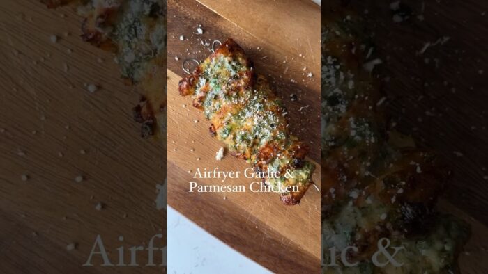 Air Fryer Garlic & Parmesan Chicken Skewers 🍗 #shorts #chicken #airfryer #recipe #recipes