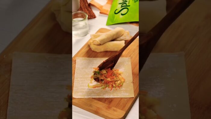 Air Fryer Thai Spring Rolls with Sweet Chili’s Sauce Recipe #shorts