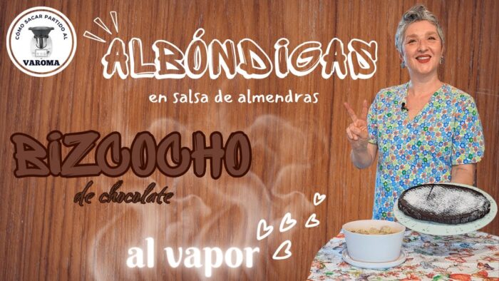 🔴 CÓMO SACAR PARTIDO AL VAROMA® 🔴 🐖ALBÓNDIGAS Y BIZCOCHO DE CHOCOLATE 🍫 con Thermomix® 🔝 #tm6