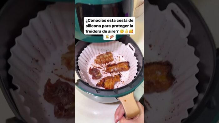 Cesta Silicona Freidora Air Fryer Protector Antiadherente Reutilizable FSA01
