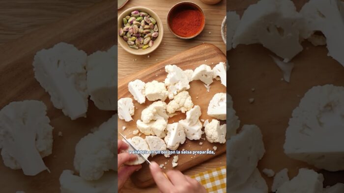 🥗 Coliflor gratinada en freidora de aire | Recetas de Cocina #Shorts #ALDIrecetas
