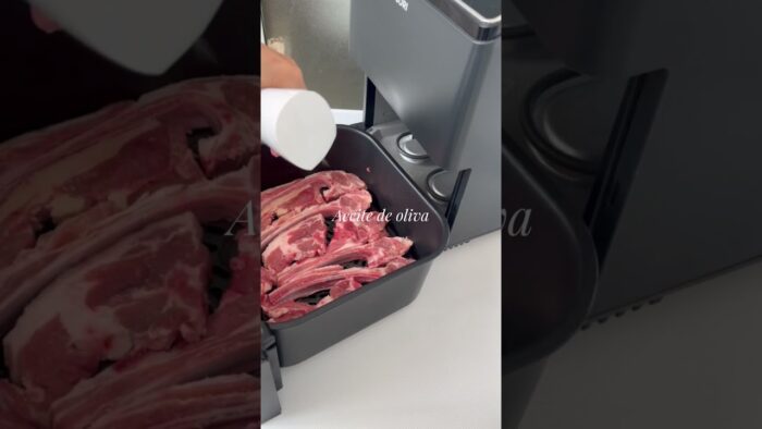 Cómo hacer chuletas de cordero en la freidora de aire Cosori Dual Blaze. FUSSIMONSI #airfryer