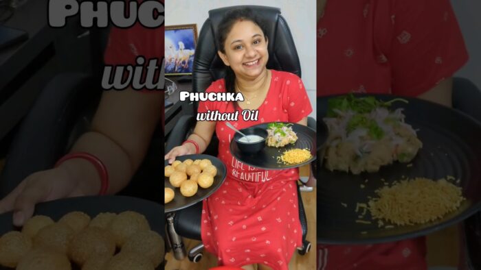 Day-2/30 Days «Air Fryer» recipe Challenge || Phuchka/Panipuri without OIL #shorts