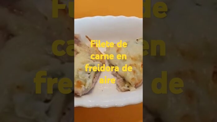 Filetes de carne en freidora de aire. #recetas#freidoradeaire