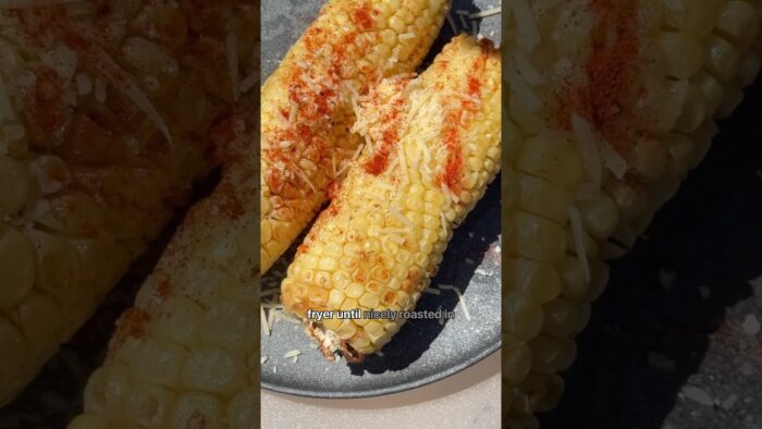 Fresh Seattle corn in air fryer #recipe