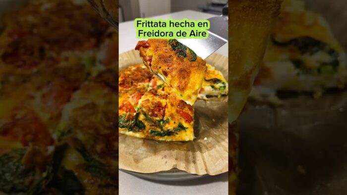 Frittata hecha en Freidora de Aire #frittata #airfryer #freidoradeaire #chefencasa #egg #huevos