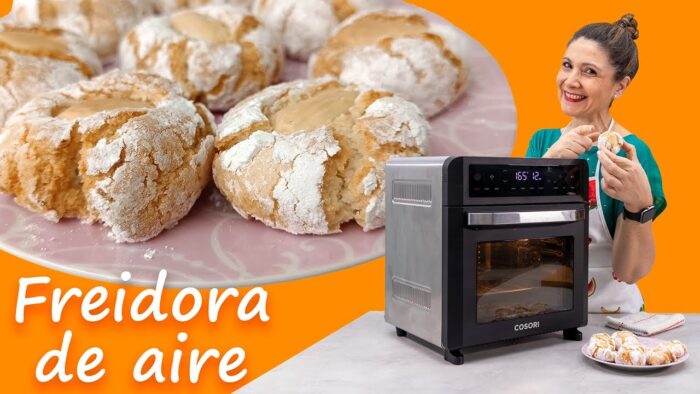 ✅GALLETAS ESPECTACULARES de Almendra y Coco🥥 sin Gluten en #freidoradeaire #cosori