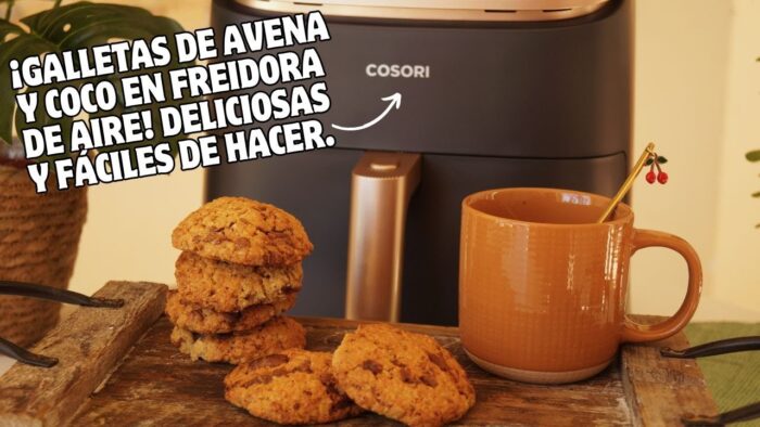 Galletas de avena y coco en freidora de aire: ¡Receta FÁCIL y DELICIOSA para principiantes!