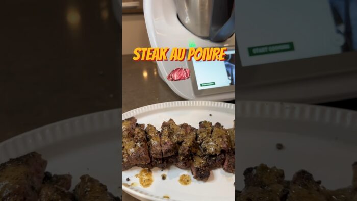 Let’s make some steak au poivre using the Thermomix 🥩 #thermomix #food #capcut #foodlover #steak