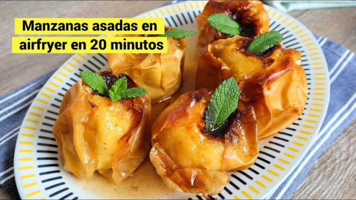 Manzanas asadas en Airfryer en 20 minutos