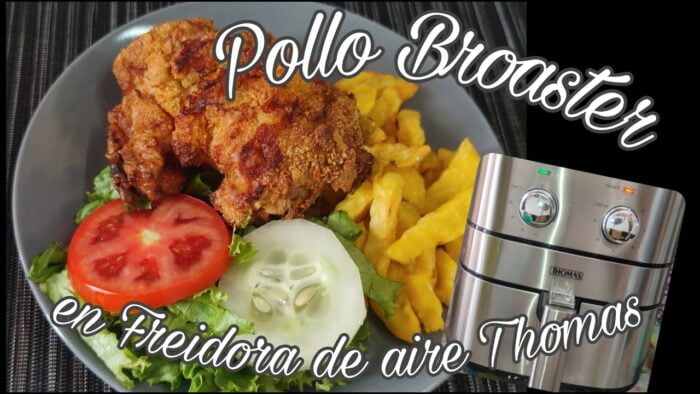 POLLO BROASTER en freidora de aire🍗/Sin aceite?🤔/DanBar presenta 🧑‍🍳🧑‍🍳